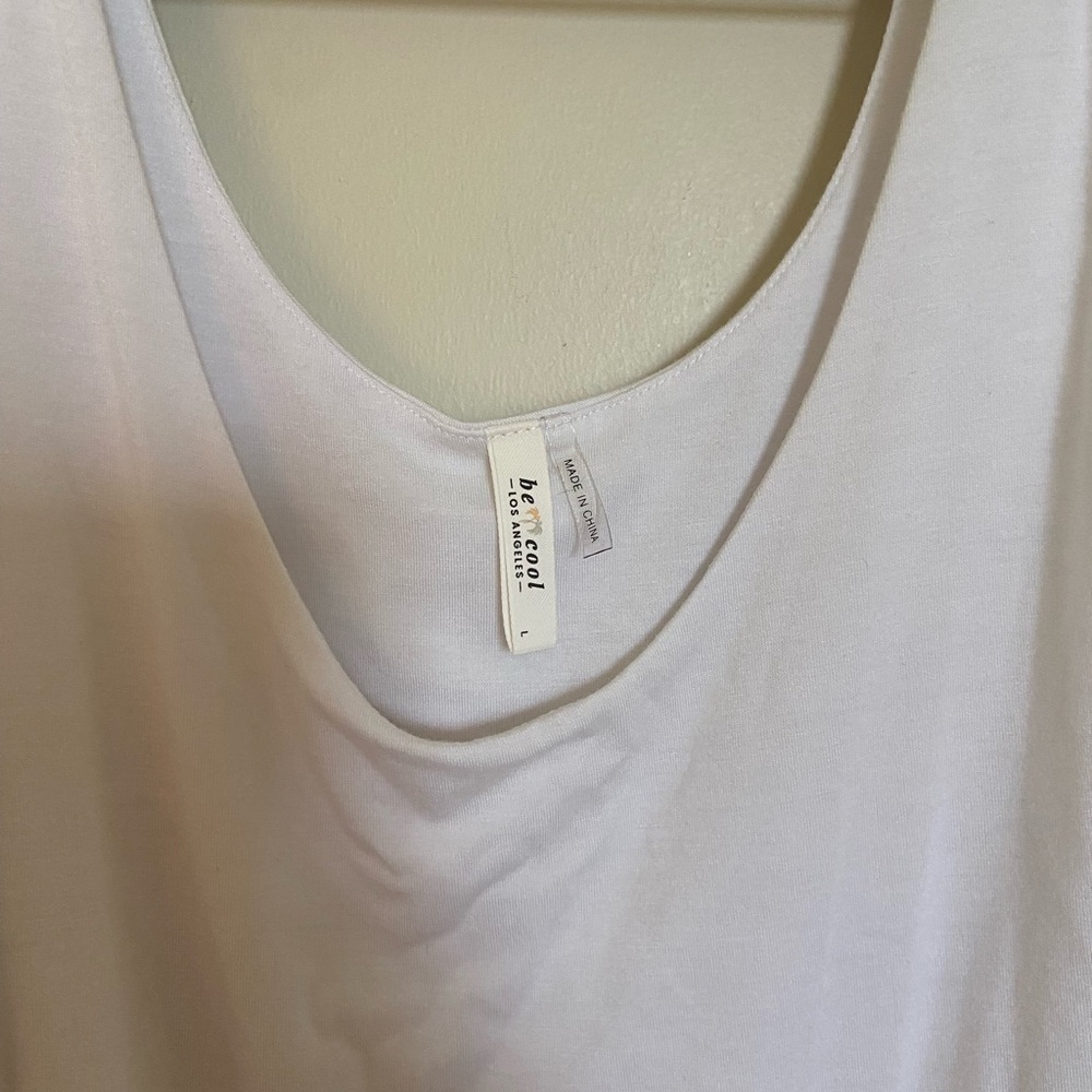 White Cropped Tank - Picture 2 of 3